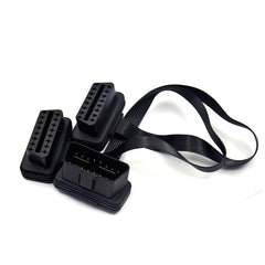 16-пинов мъжки към двоен женски OBDII OBD кабел-разклонител