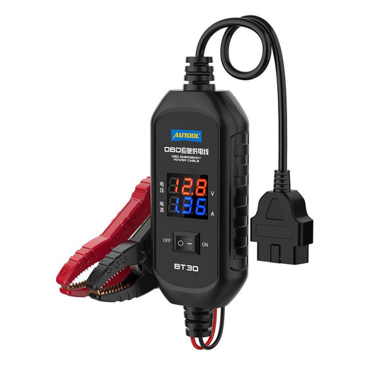 Авариен захранващ OBD кабел с предпазител AUTOOL BT30