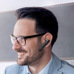 Единична безжична Bluetooth 5.0 слушалка за кола - черна