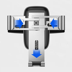 Гравитационна стойка за смартфон за кола - 360°, антишоков дизайн с монтаж в CD отвор