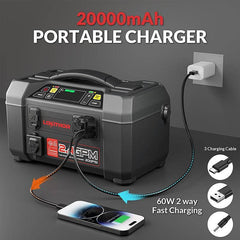 Jump Starter с въздушен компресор за измиване под налягане Lokithor AW401, 2500Amp
