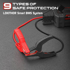 Стартов бустер Lokithor J1500 със защитна батерия, 1500Amp