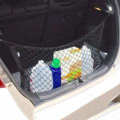 Мрежа за багаж за колата с 4 адаптора и куки - 125 х 30 см.