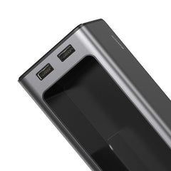 Органайзер за кола с поставка за чаша с двойно USB захранване