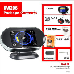 Бордов компютър / OBD2 скенер за автомобил - KONNWEI KW206