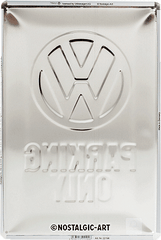 Метална табела Volkswagen Parking Only - 20 х 30 см