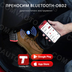 THINKDIAG MINI, Bluetooth OBD2 любителски уред за автодиагностика, леки автомобили, доживотен ъпдейт