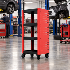 THINKCAR TPC400, Мобилна количка за диагностична техника, 4 нива за съхранение, здрава стоманена конструкция, лесна мобилност