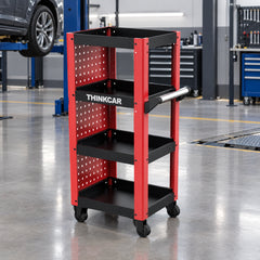 THINKCAR TPC400, Мобилна количка за диагностична техника, 4 нива за съхранение, здрава стоманена конструкция, лесна мобилност