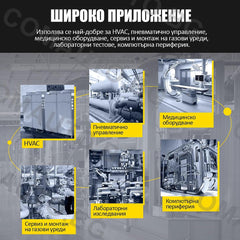 AUTOOL цифров диференциален манометър, измерване на въздушно налягане, отрицателен вакуумметър