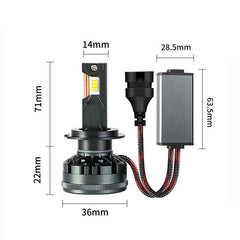 Диодни крушки - R50 H7 100W 13600LM