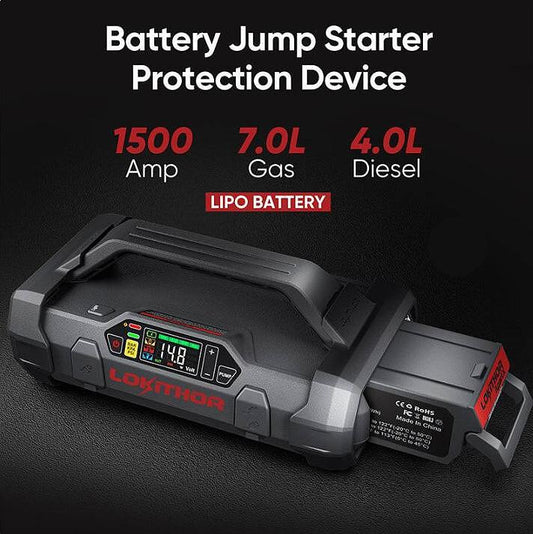 Jump Starter със сменяема батерия от серията ApartX на Lokithor - 1500 Amp