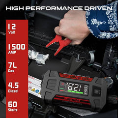 Стартов бустер Lokithor J1500 със защитна батерия, 1500Amp