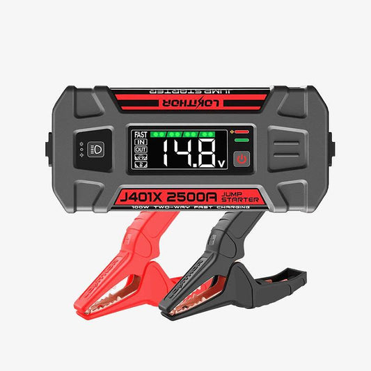 100W стартов бустер с до -40°F Start Tech, 2500Amp - Lokithor J401X Jump Starter