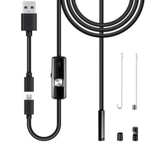 Камера-ендоскоп с 5 метров кабел Type-C / USB / Micro USB