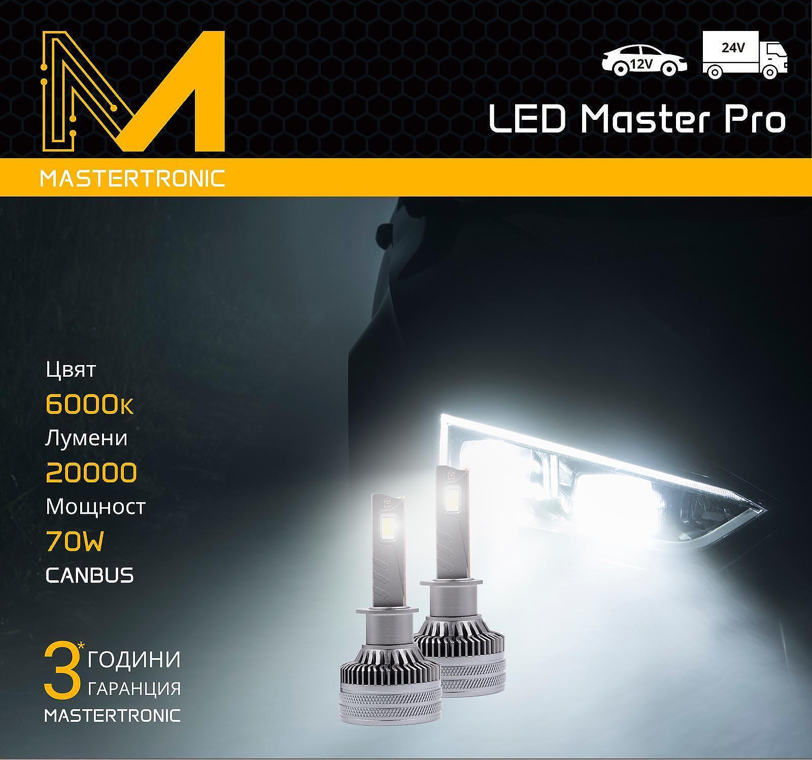 Led Master 64 LED Master Pro - LED крушки MASTERTRONIC 3 години гаранция 12/24V ...