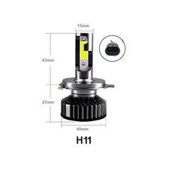 Мини LED диодни крушки за автомобил H8 H9 H11