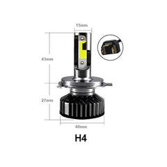Мини LED крушки за автомобил H4