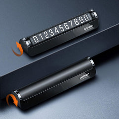 Паркинг табела за телефонен номер на кола - Черна