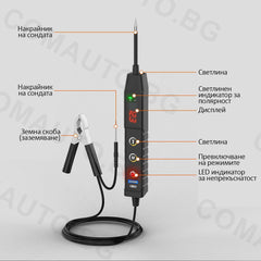 Тестер за автомобилни електрически вериги 9-30V - BT210