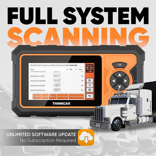 ThinkCar ThinkScan HD 5" - високопроизводителен скенер за тежкотоварни автомобили