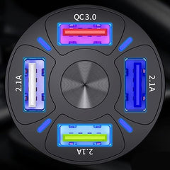 Универсално USB зарядно с 4 порта и Quick Charge функция
