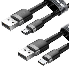 USB кабел за зареждане на смартфони - USB-C или micro USB