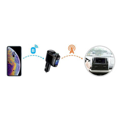 Зарядно с FM Bluetooth трансмитер за автомобил