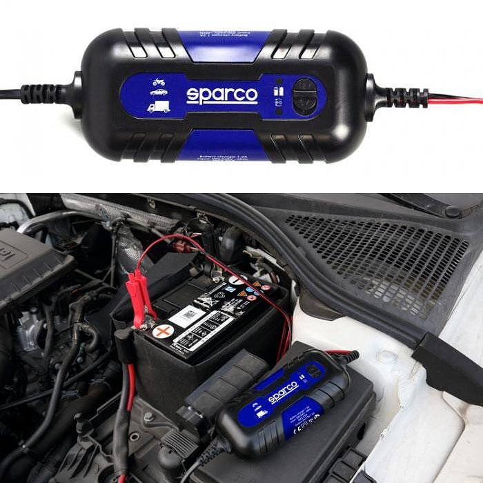 Зарядно за акумулатор Sparco с компактен размер - 1.2А